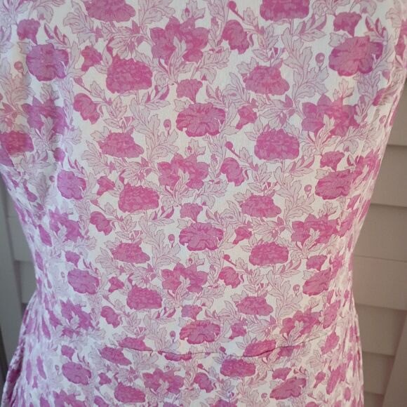 Tuckernuck Hyacinth House Assymetrical Ruffle Floral Camellia Strapless Dress L - Picture 4 of 10